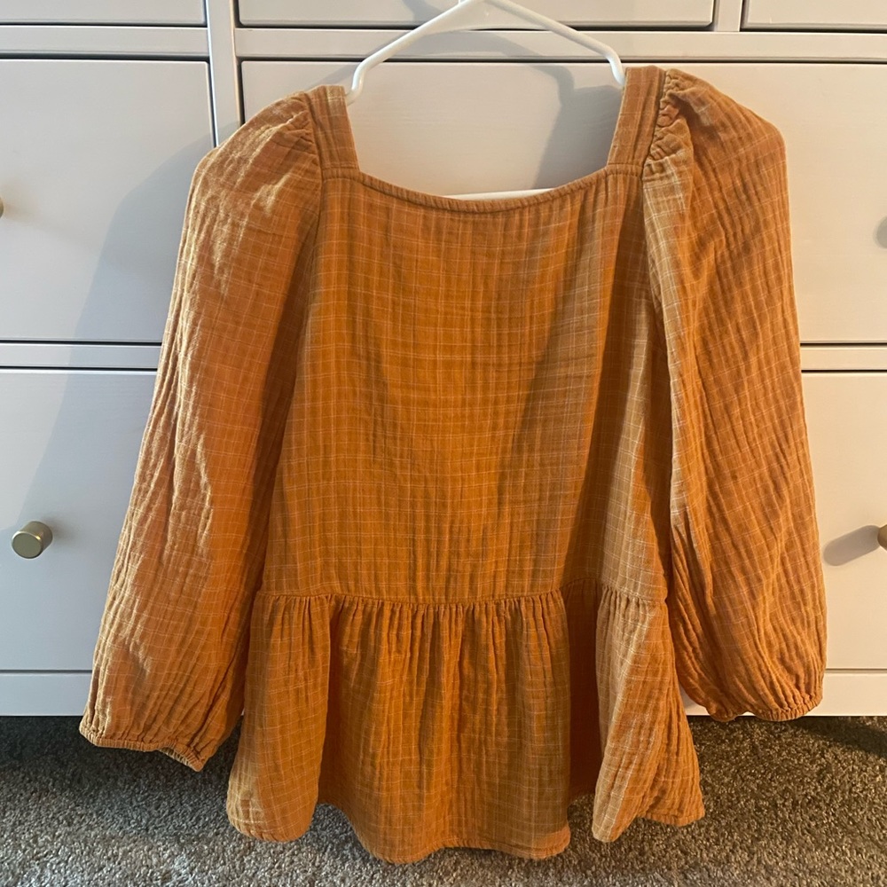 Madewell Puff Sleeved Top - Picture 3 of 4